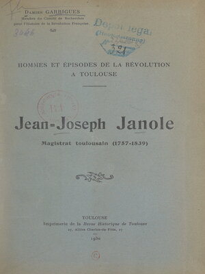 cover image of Hommes et épisodes de la Révolution à Toulouse